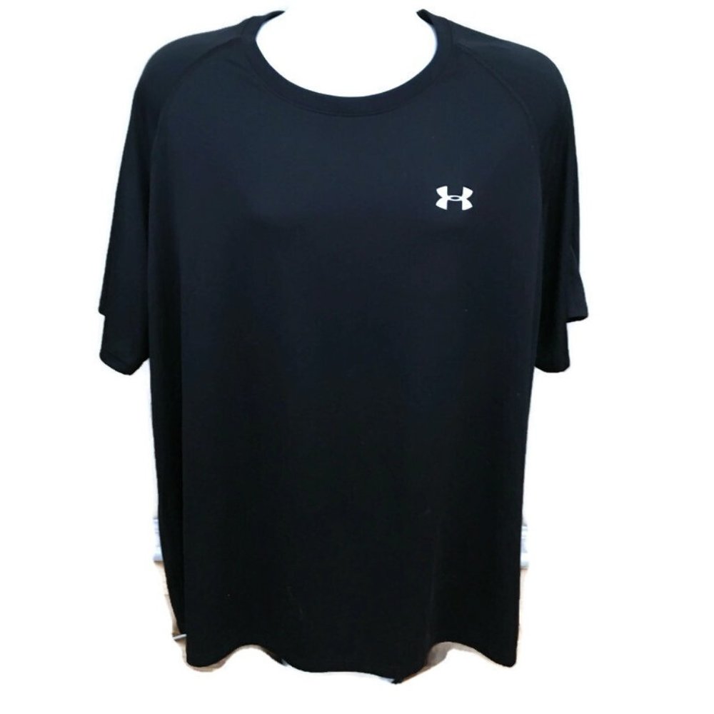 Under Armour Mens Shirt 3XL Heatgear Black Pullover Athletic Top